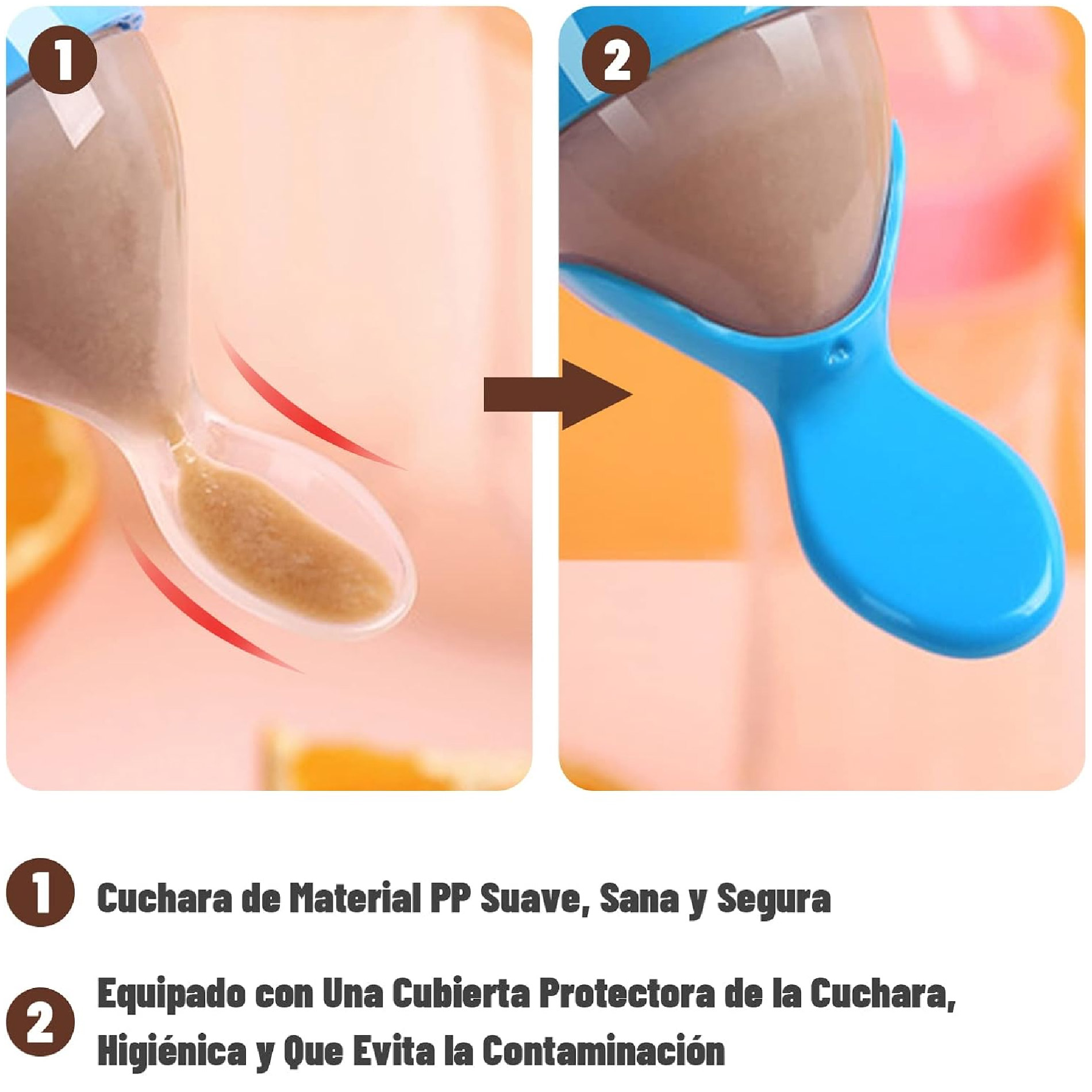 Biberón Alimentador Cuchara Dosificadora